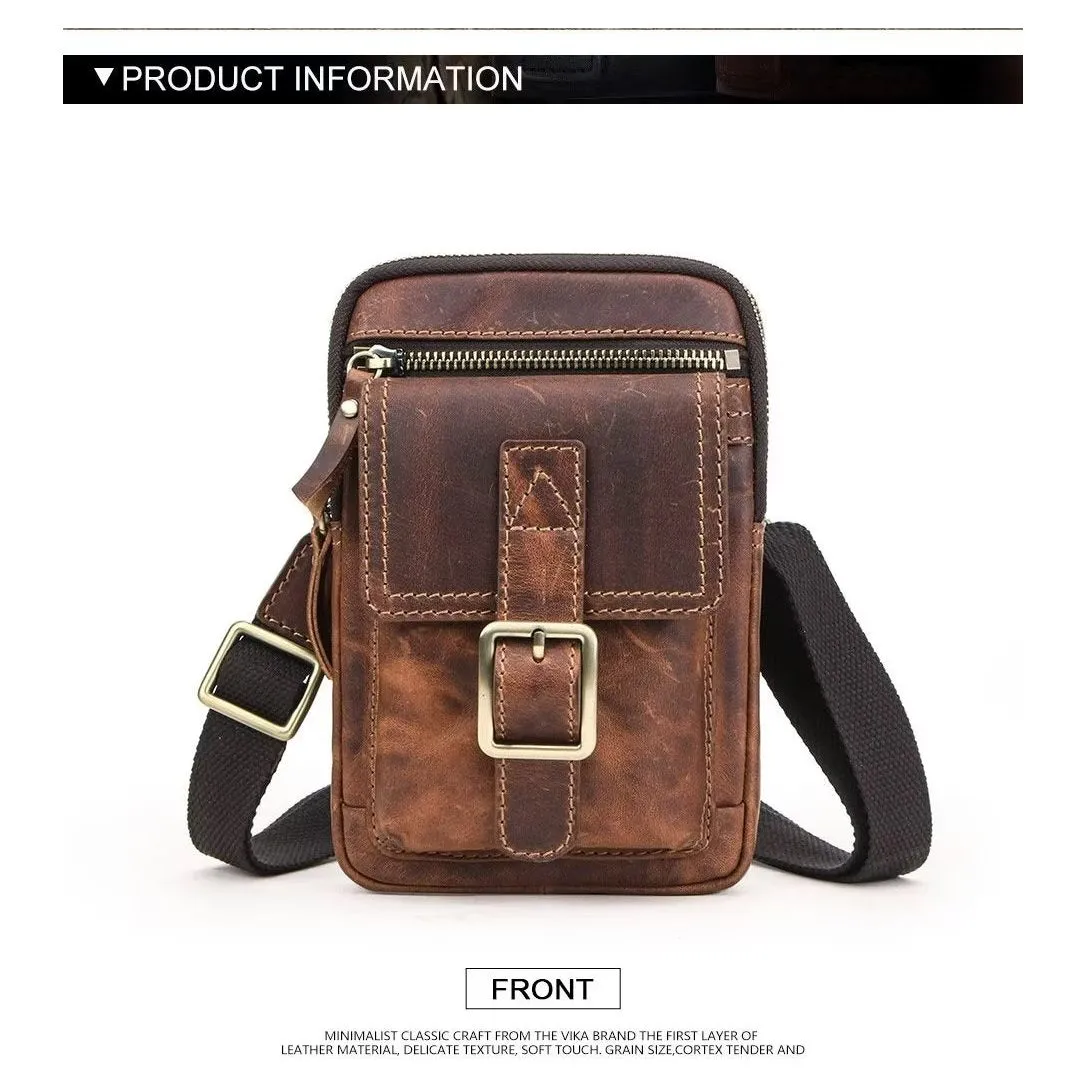 Luxury Leather Flap Crossbody Bag