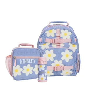 Mackenzie Blue Daisies Backpack and Lunch Collection