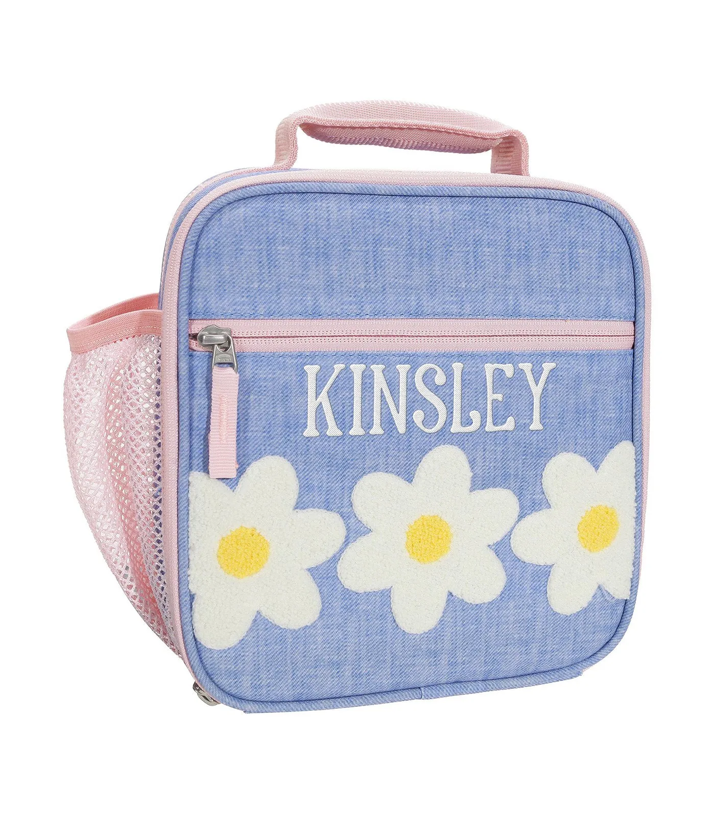 Mackenzie Blue Daisies Backpack and Lunch Collection