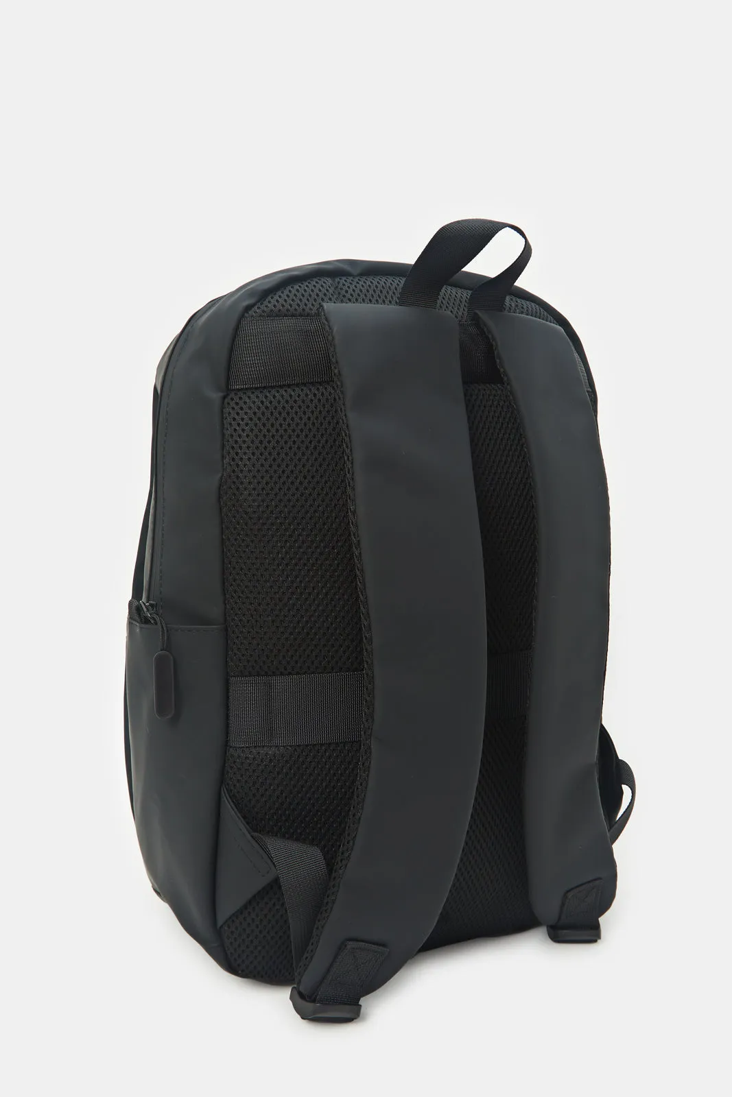 Men Black Printed Backpack