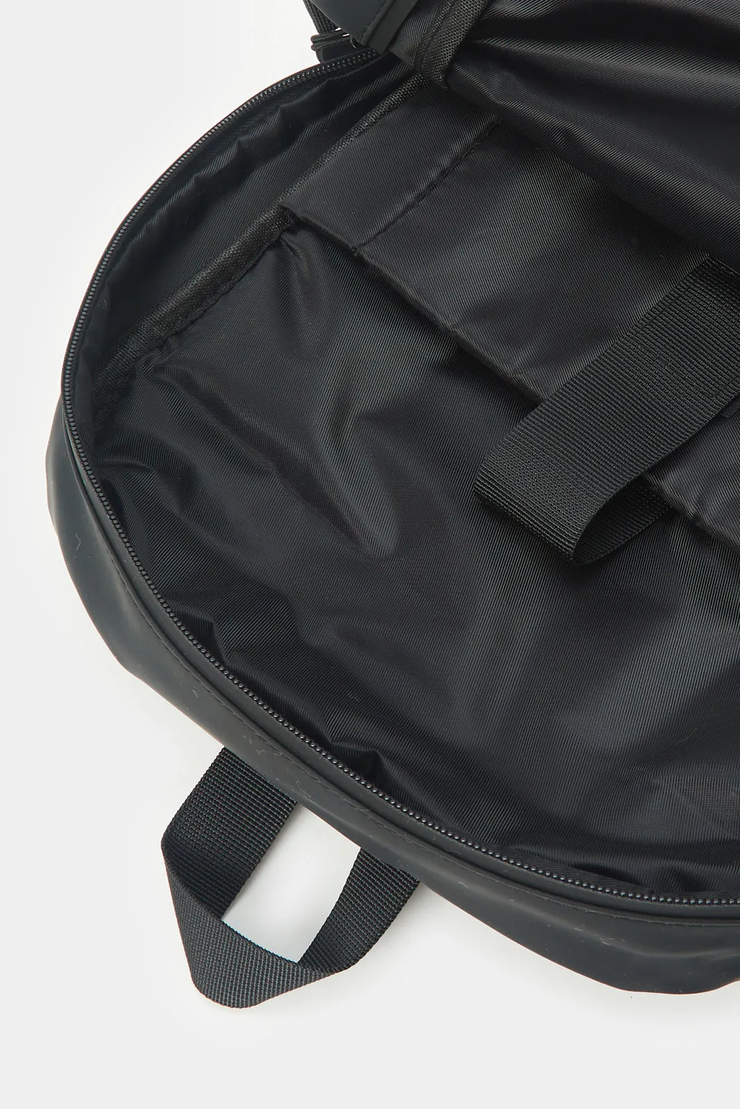 Men Black Printed Backpack