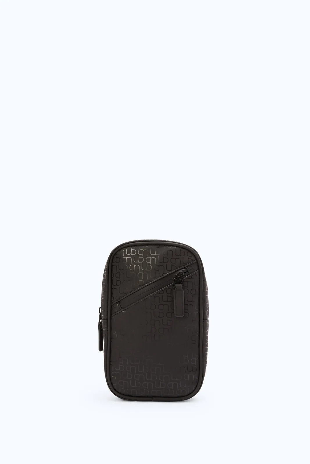 Men Black Printed Cross Sling Bag