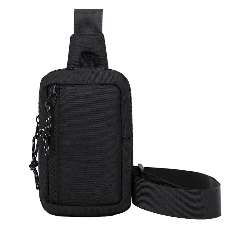 Men Crossbody Bag Sports Mini Chest Bag(Black)