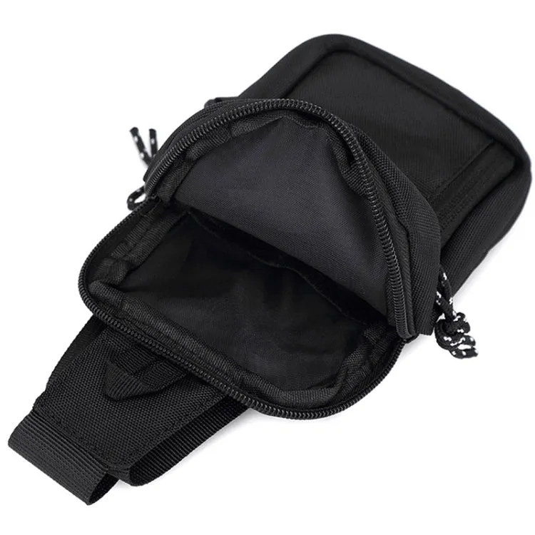 Men Crossbody Bag Sports Mini Chest Bag(Black)