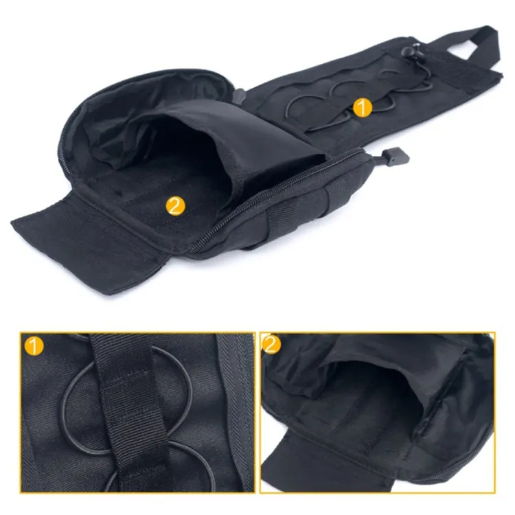 Mini Multifunctional Outdoor Medical Waist Bag, Color: Black