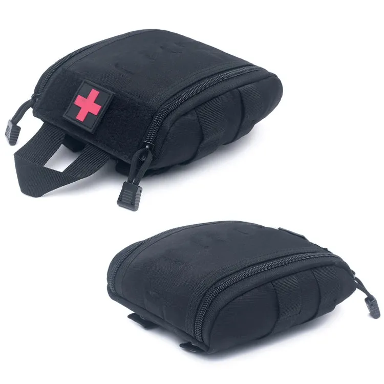 Mini Multifunctional Outdoor Medical Waist Bag, Color: Black