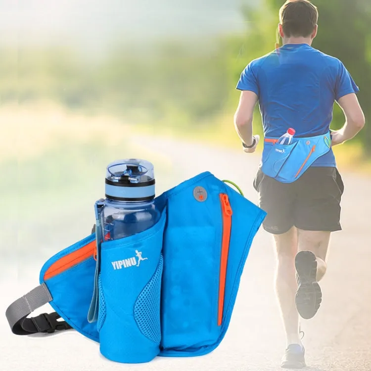 Multifunctional Outdoor Sports Water Bottle Running Waist for Men Women As Fanny Pack Bum Bag(Blue)