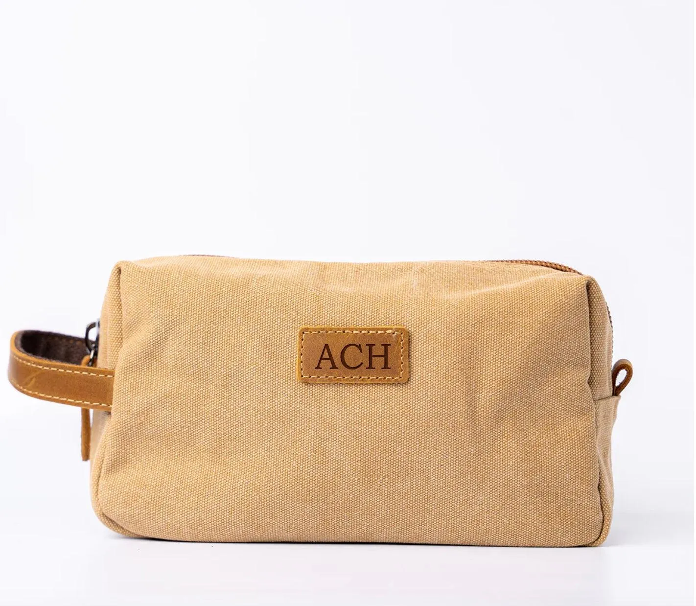 Personalized Canvas Travel Toiletry Bag