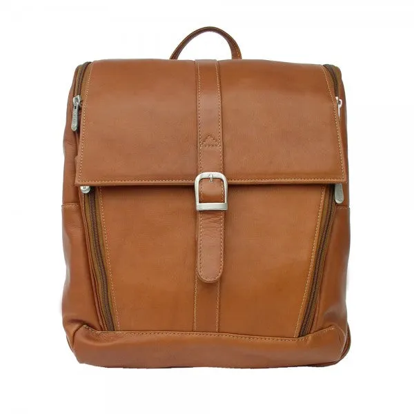 Piel Leather Slim Computer Backpack Assorted Colors