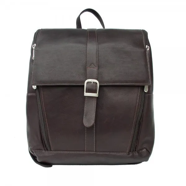 Piel Leather Slim Computer Backpack Assorted Colors