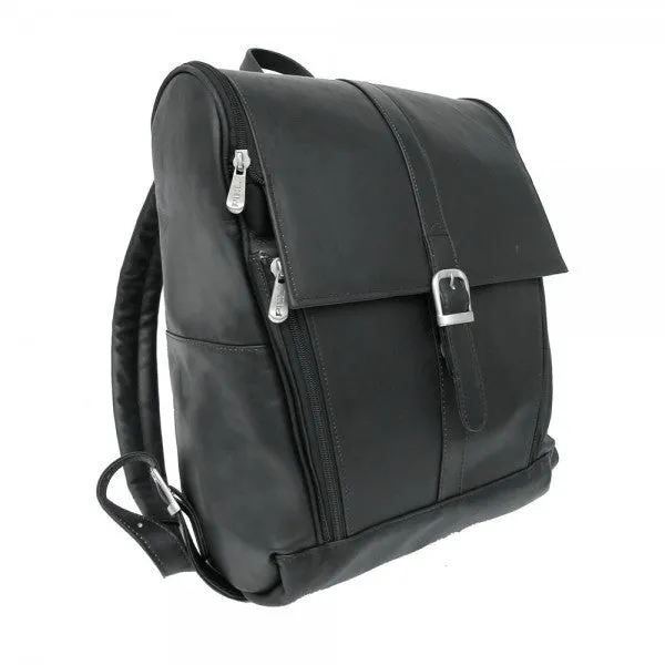 Piel Leather Slim Computer Backpack Assorted Colors