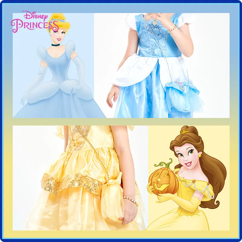 Princess Bag  Bracelet Set, Cinderella, Sleeping Beauty, Snow White, Rapunzel Accessories (2 pcs set)