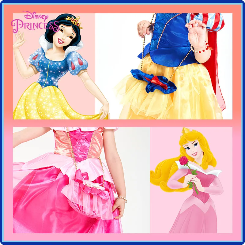 Princess Bag  Bracelet Set, Cinderella, Sleeping Beauty, Snow White, Rapunzel Accessories (2 pcs set)