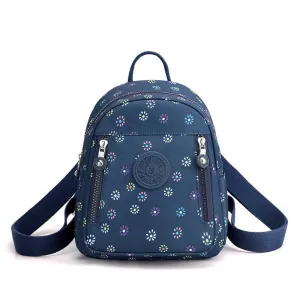 Printed Nylon Small Shoulder Backpack