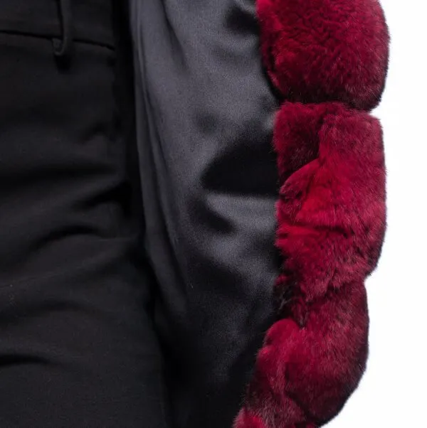 Red Chinchilla Fur Vest