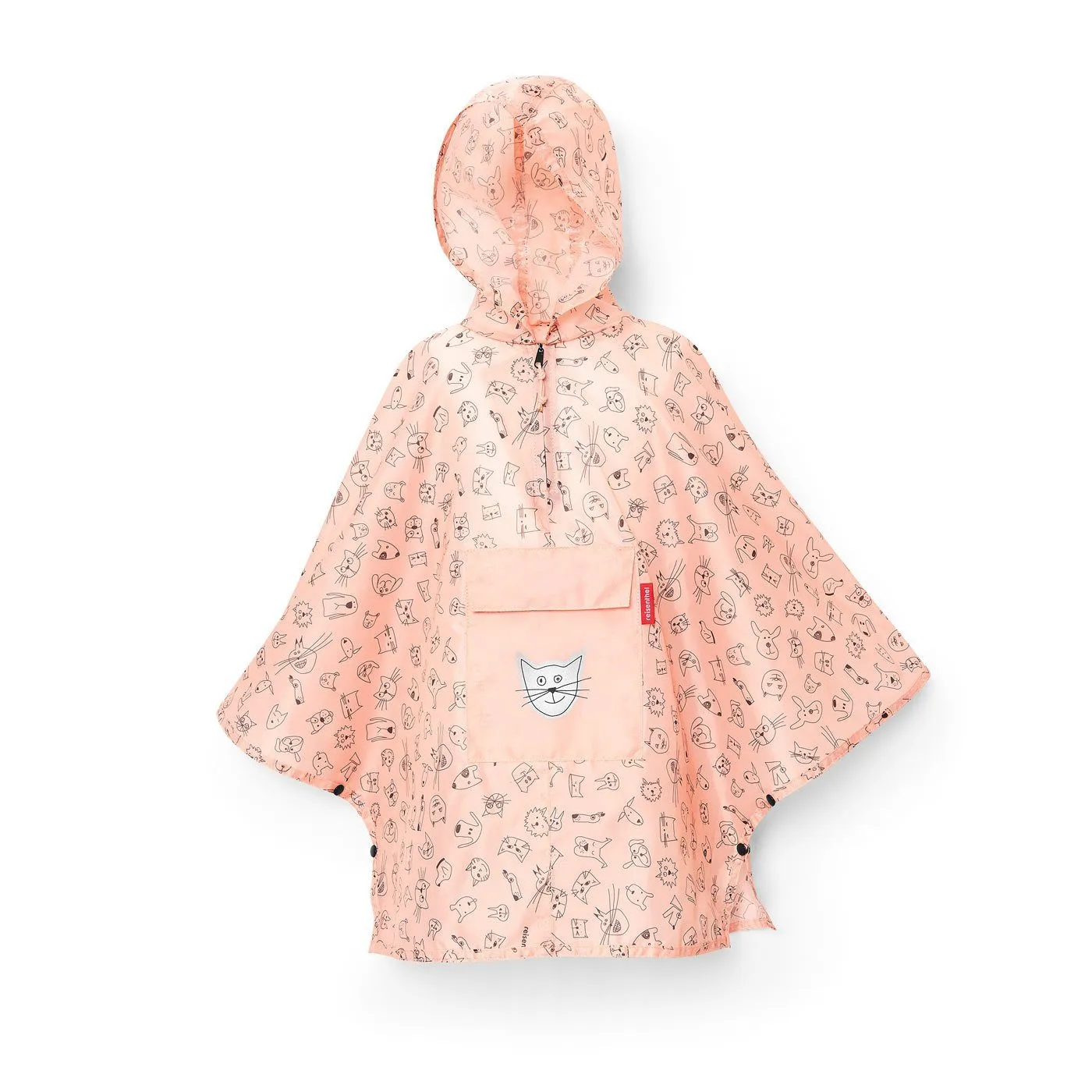 Reisenthel Mini Maxi Poncho M Kids Cats & Dogs Rose