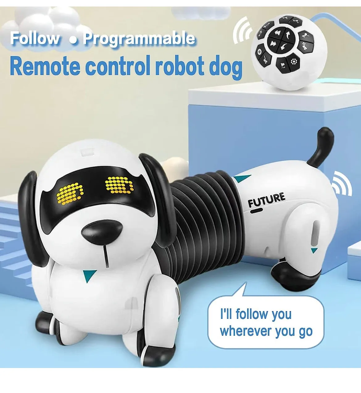 Remote control dog - smart Dog with follow ball sensor -Rc dog with ball