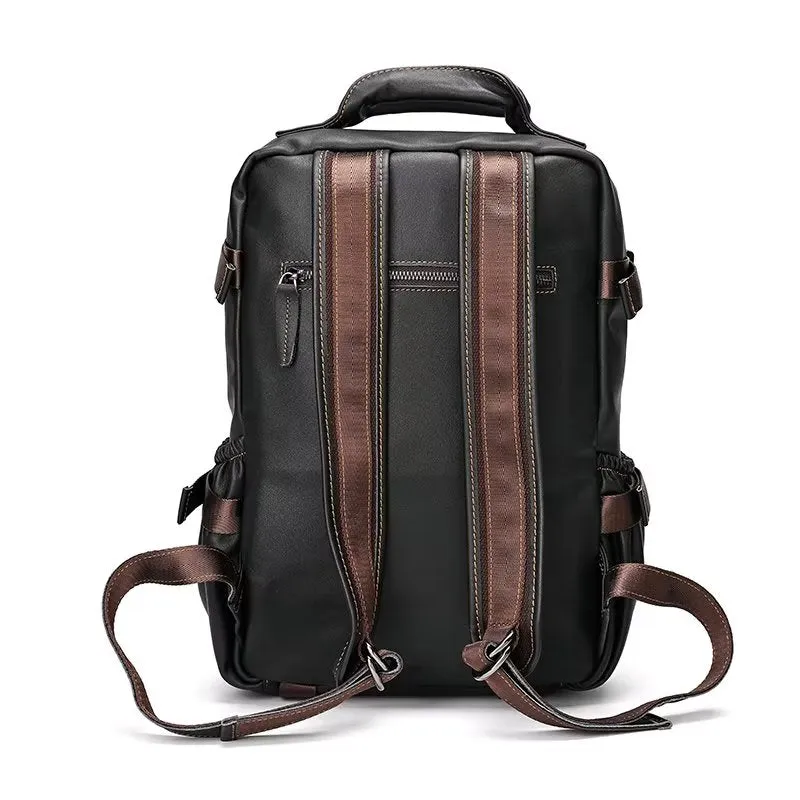 Retro Leather Large Capacity Backpack