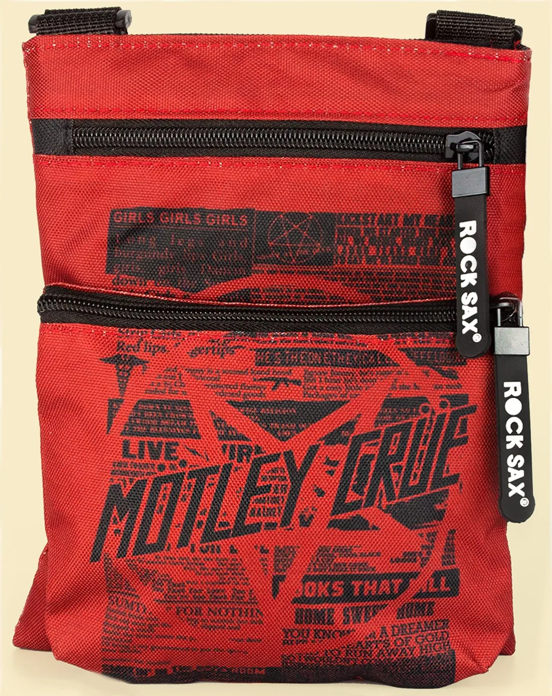 Rock Sax Motley Crue Girls Live Bodybag - Red