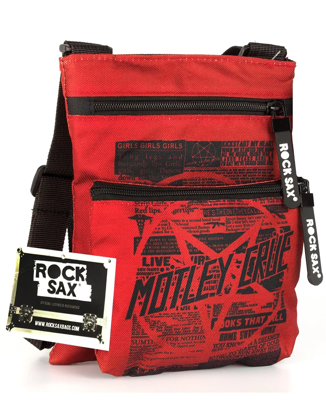 Rock Sax Motley Crue Girls Live Bodybag - Red