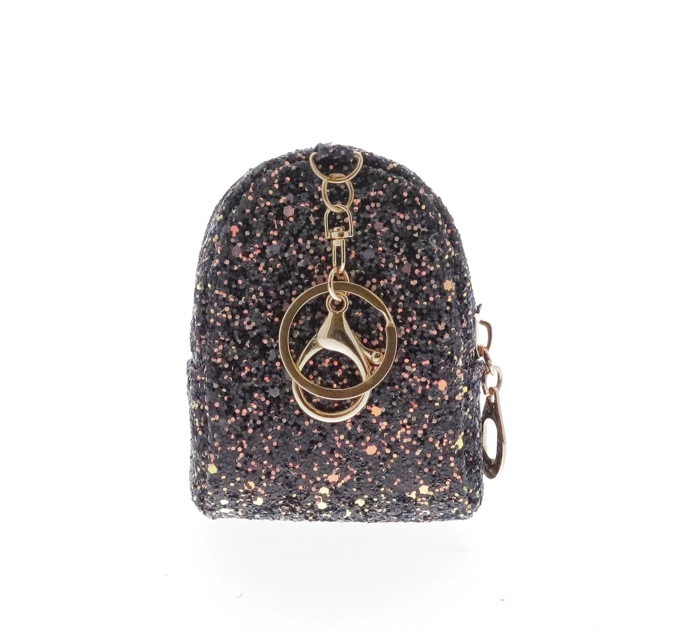 Sequin Flamingo Coin Bag Key Chain