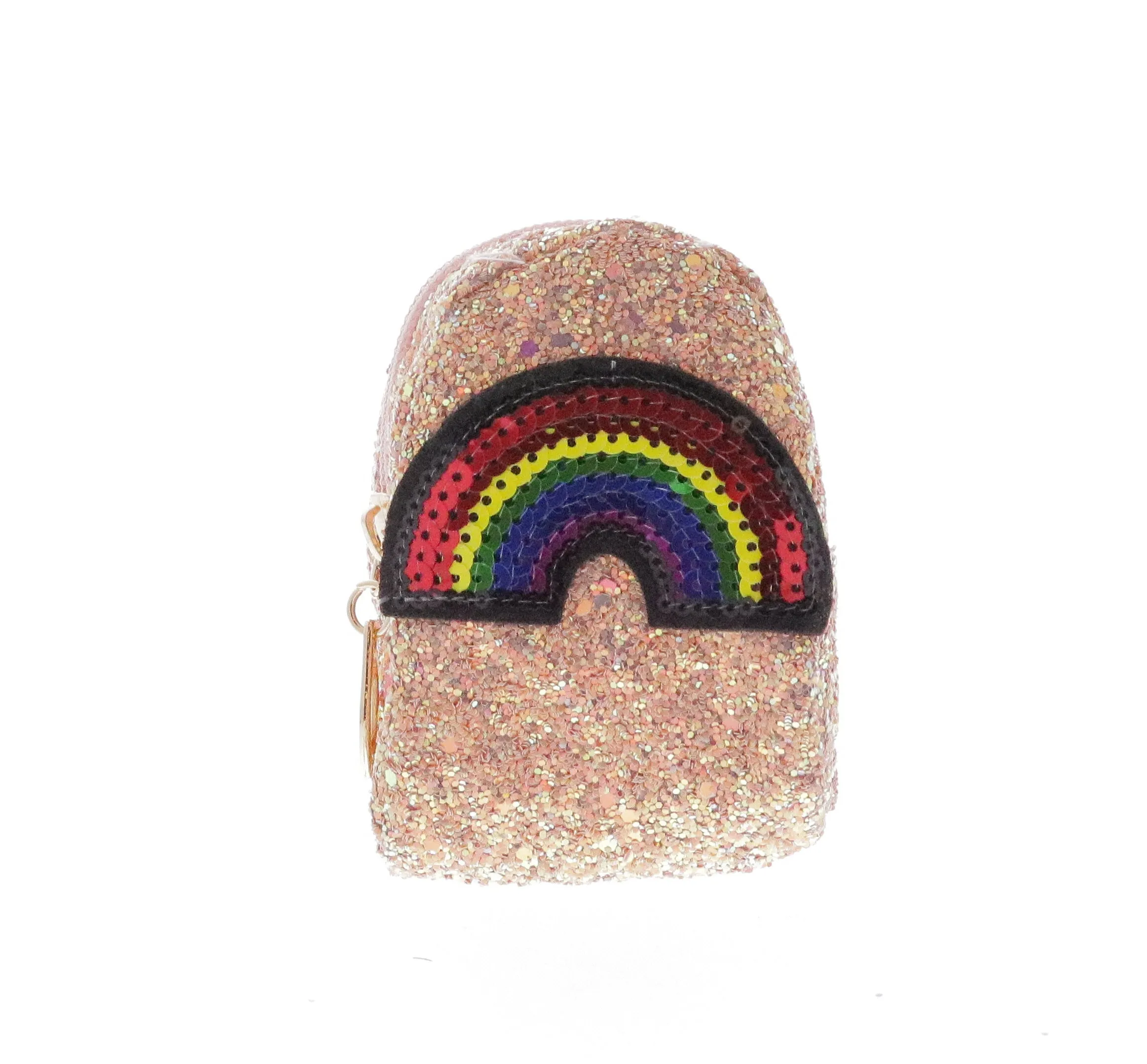 Sequin Rainbow Coin Bag Key Chain