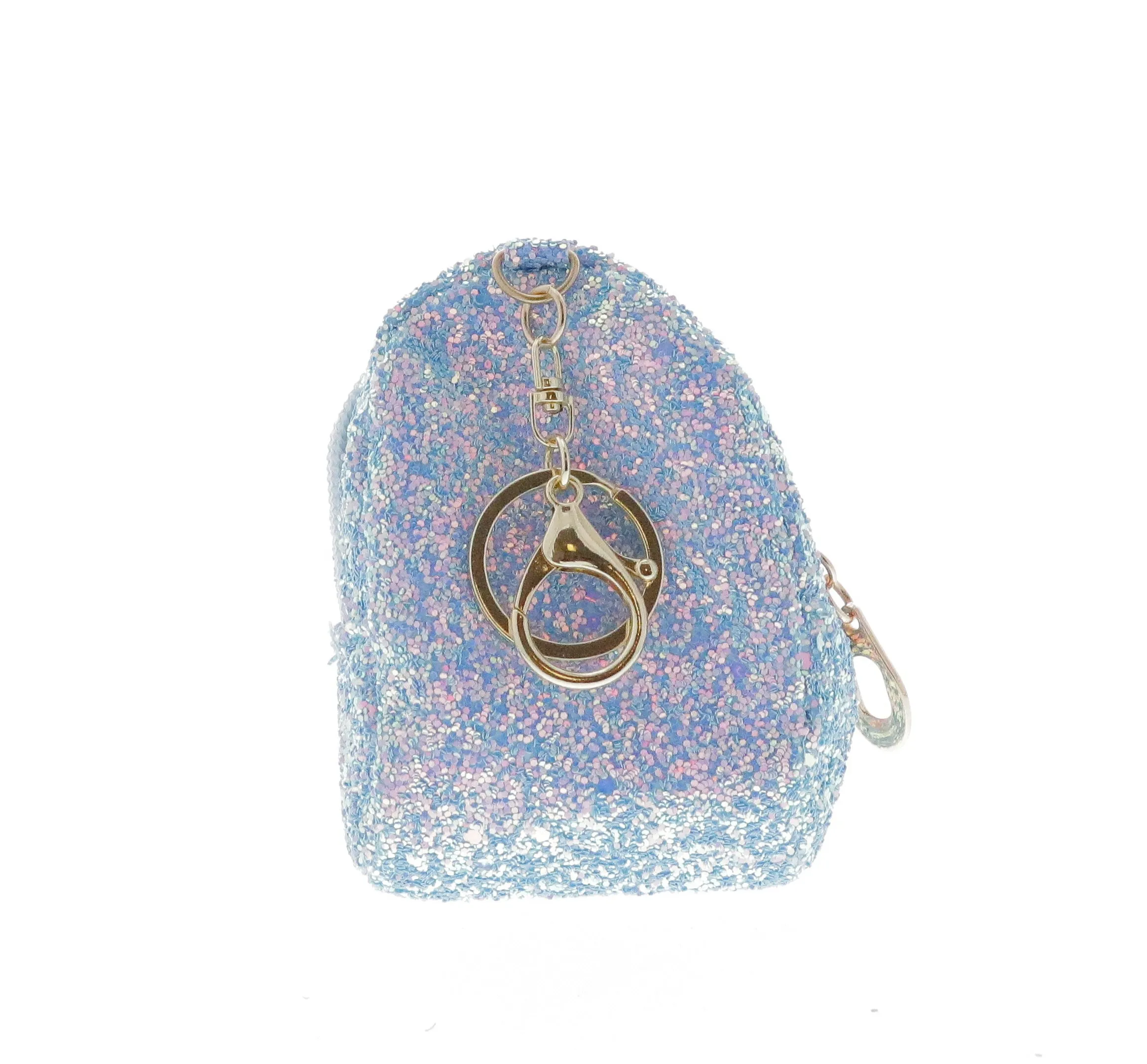 Sequin Rainbow Coin Bag Key Chain