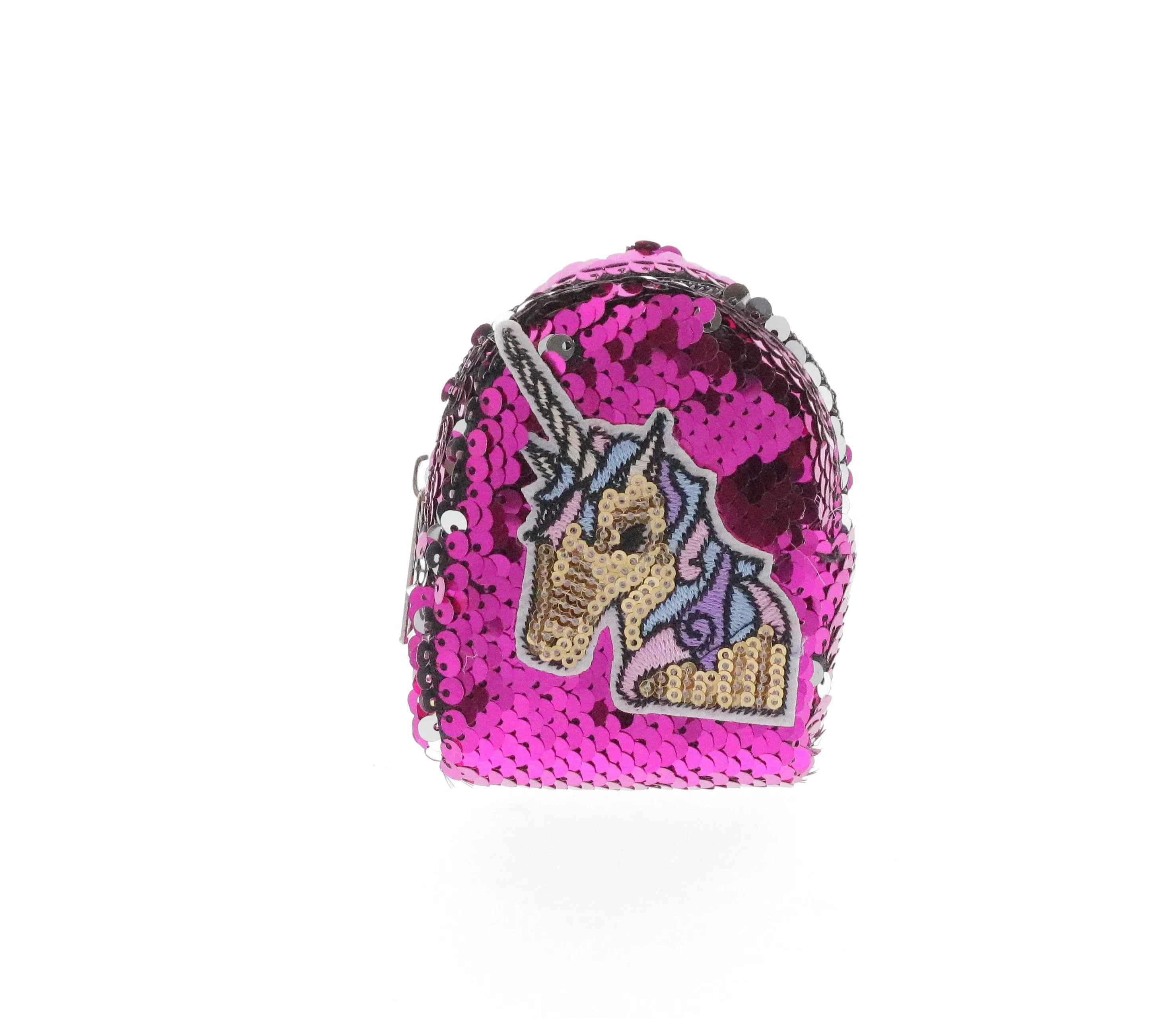 Sequinned Unicorn Coin Bag Key Chain