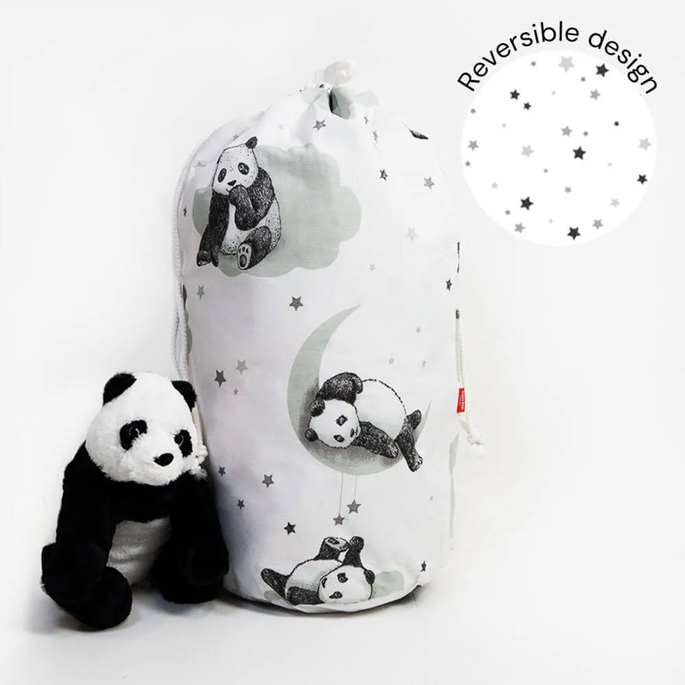 Sleepy Panda Toy Storage Bag