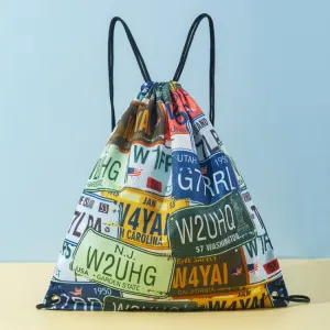 Swimming Bag Dry and Wet Separation Storage Bag Waterproof Beach Backpack, Color: Number Letter