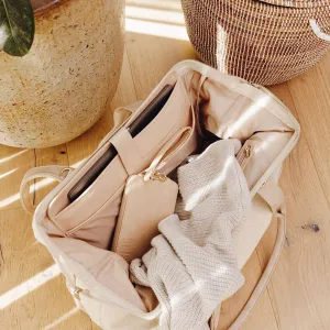 The Convertible Weekender in Beige