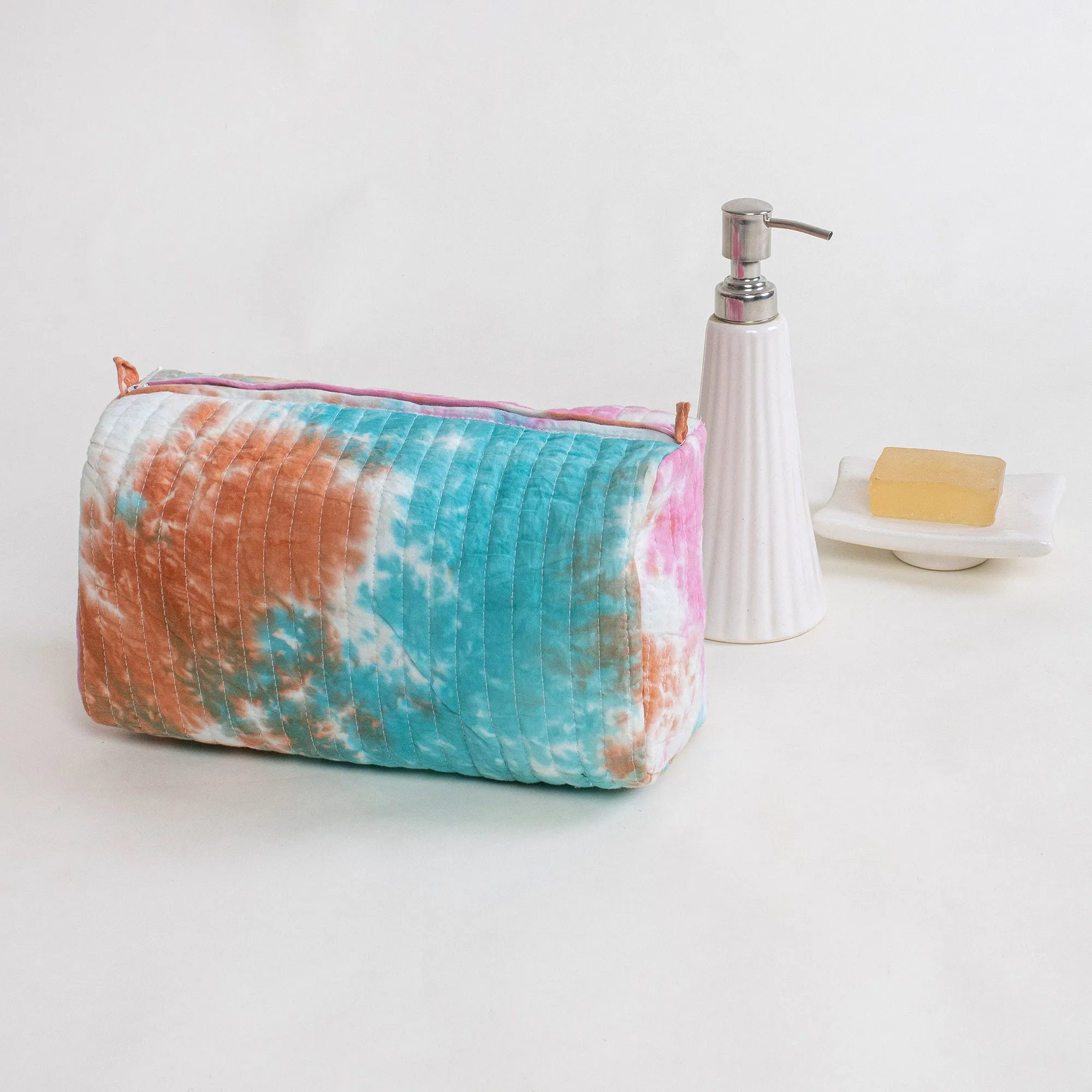 Tie Dye Women Travel Toiletry Bag Lightweight