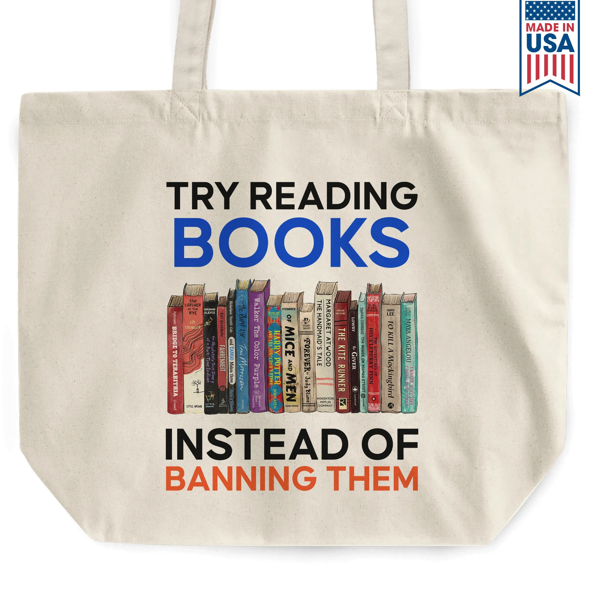 Try Reading Books Instead Of Banning Them Book Lovers Gift TBW237