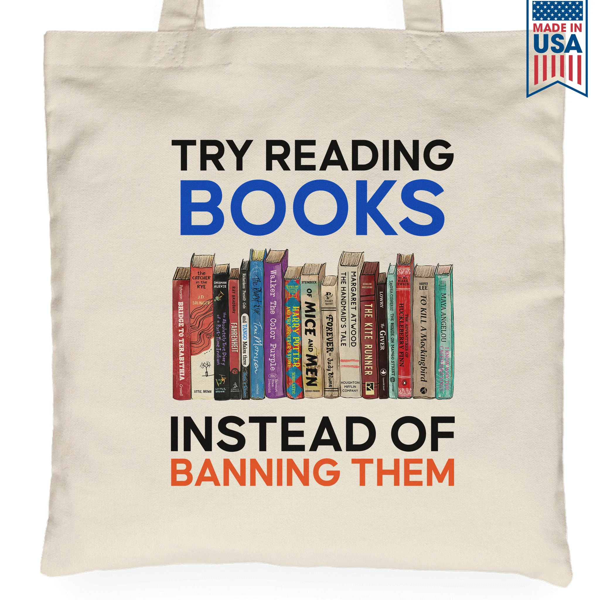 Try Reading Books Instead Of Banning Them Book Lovers Gift TBW237