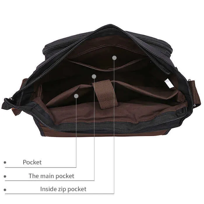 Waterproof 15 Inch Laptop Shoulder Messenger Bag NZ for Men