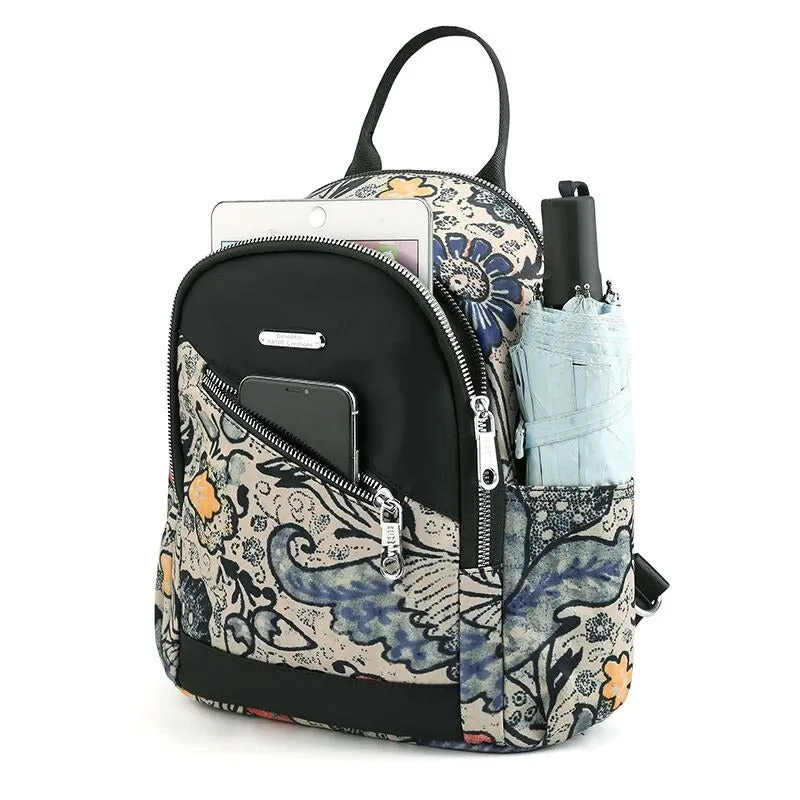 Waterproof Printed Shoulder Backpack For Women