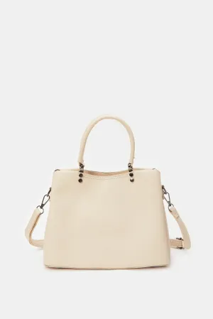 Women Beige Day Bag