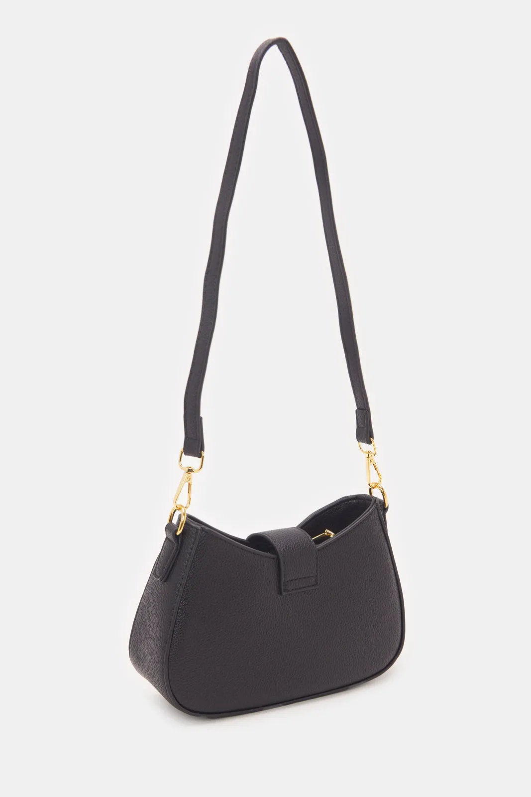 Women Black Solid Handbag