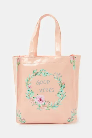 Women Pink Shopper Bag