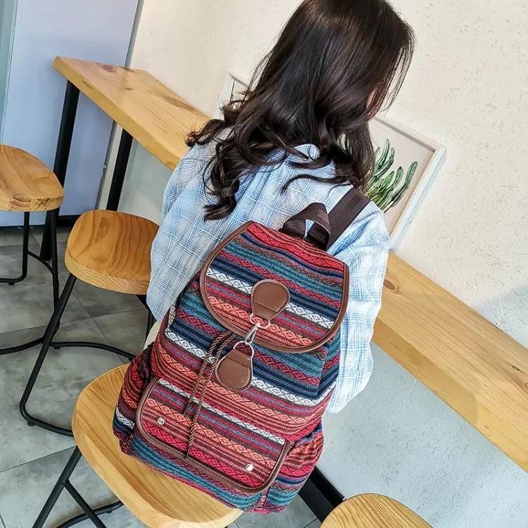 Women Shoulder Bag Outdoor Travel Casual Backpack Students Schoolbag(Blue)