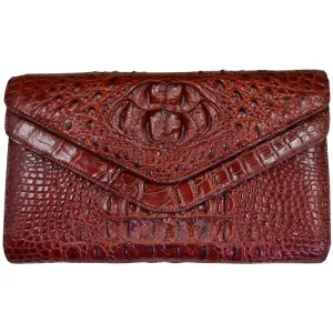 Womens Leather Alligator Handbag Handmade Luxury  Leather Bag - Work Bag Women - Brown Leather Satchel Purse XACH-08