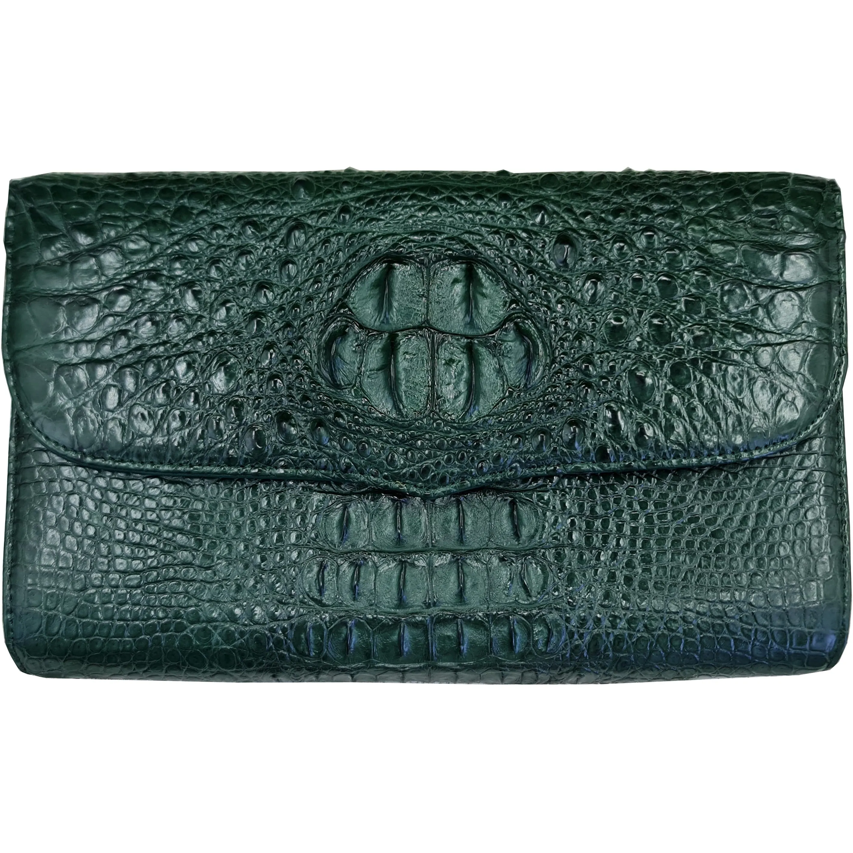 Womens Leather Alligator Handbag Handmade Luxury  Leather Bag - Work Bag Women - Green Leather Satchel Purse XACH-03