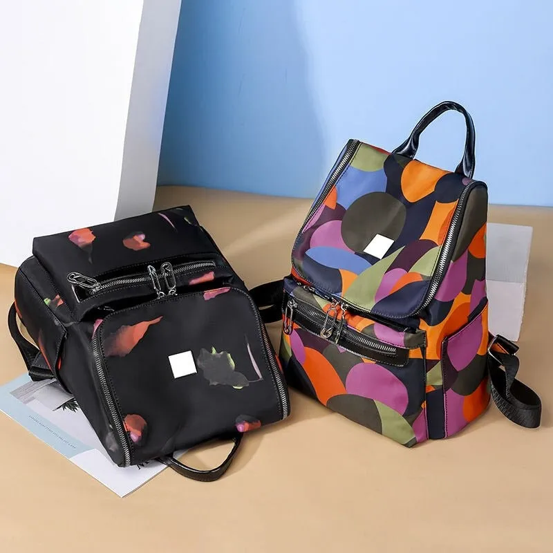 Women's Printing Casual Travel Backpacks