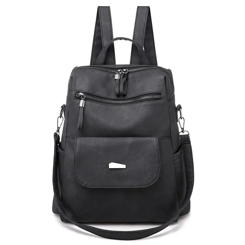 Women's PU Leather Shoulder Backpacks