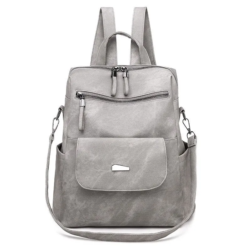 Women's PU Leather Shoulder Backpacks