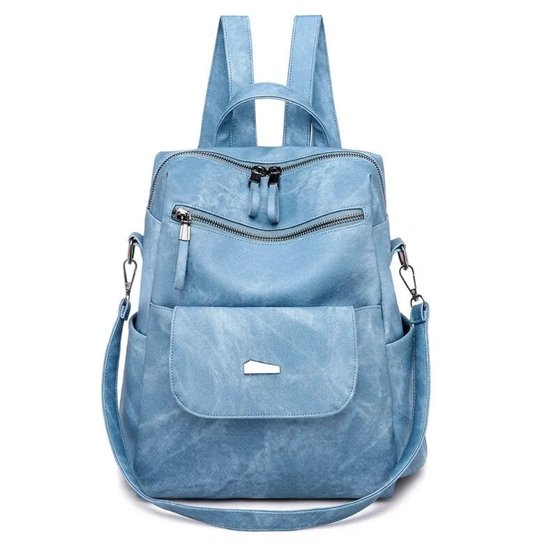 Women's PU Leather Shoulder Backpacks