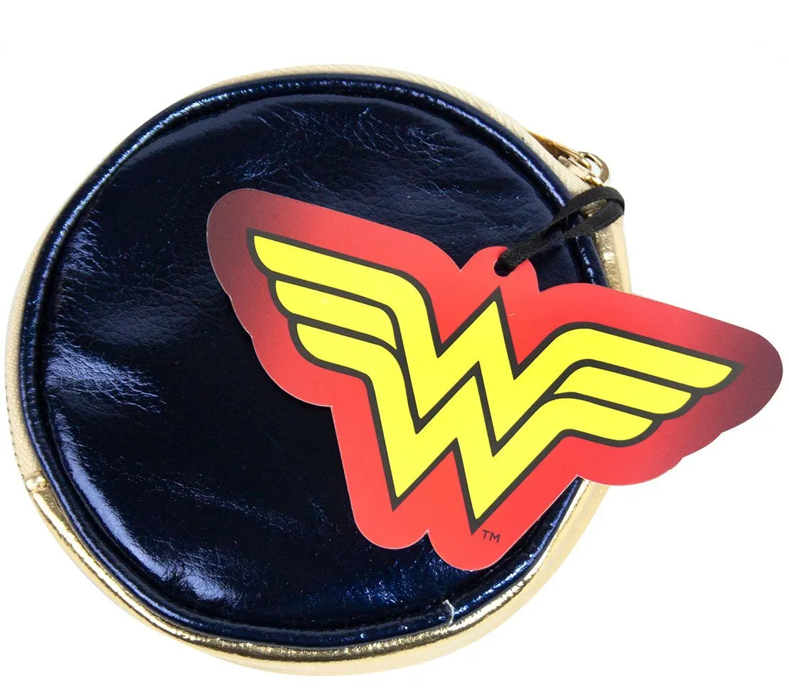 Wonder Woman Logo Crossbody Bag and Coin Purse Gift Set Bundle