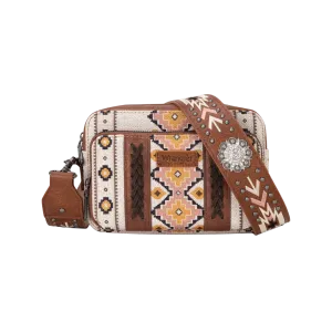 Wrangler Women's Aztec Printed Coffee Crossbody